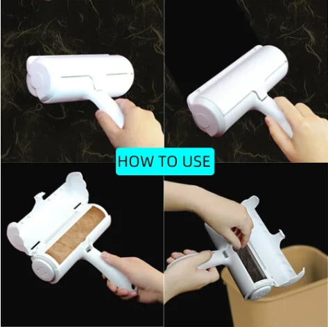 Reusable Pet Hair Remover Roller – Self-Cleaning Fur & Lint Brush
