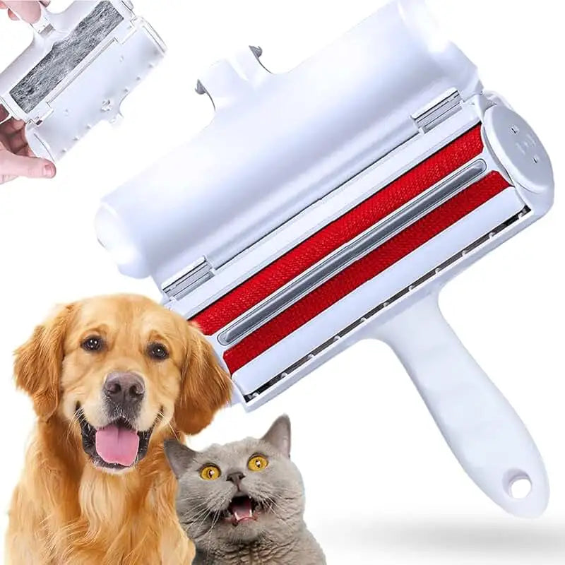 Reusable Pet Hair Remover Roller – Self-Cleaning Fur & Lint Brush